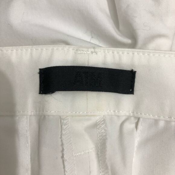 ATM Anthony Thomas Melillo White Cotton Poplin Cropped Trouser Pants Size 8 NWT - Picture 10 of 11